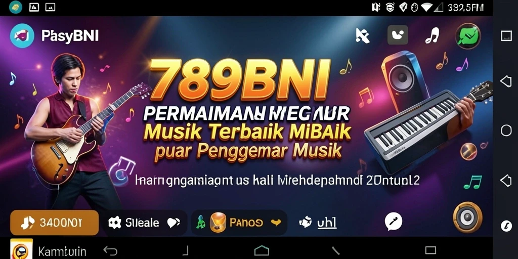 Screenshot gameplay 789BNI yang menampilkan aksi seru bermain musik.