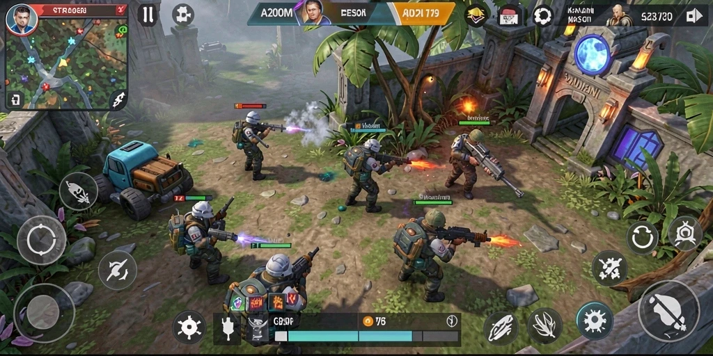 Gameplay seru dalam A200M dengan pertempuran strategis yang mendebarkan.