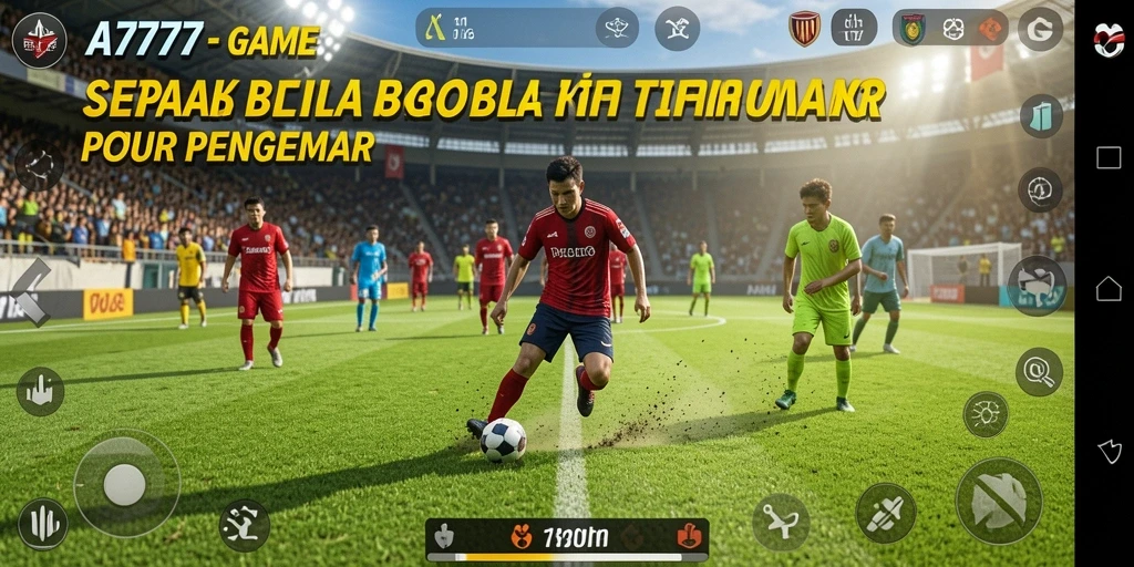 Gameplay seru A7777 dengan grafis sepak bola yang menawan.