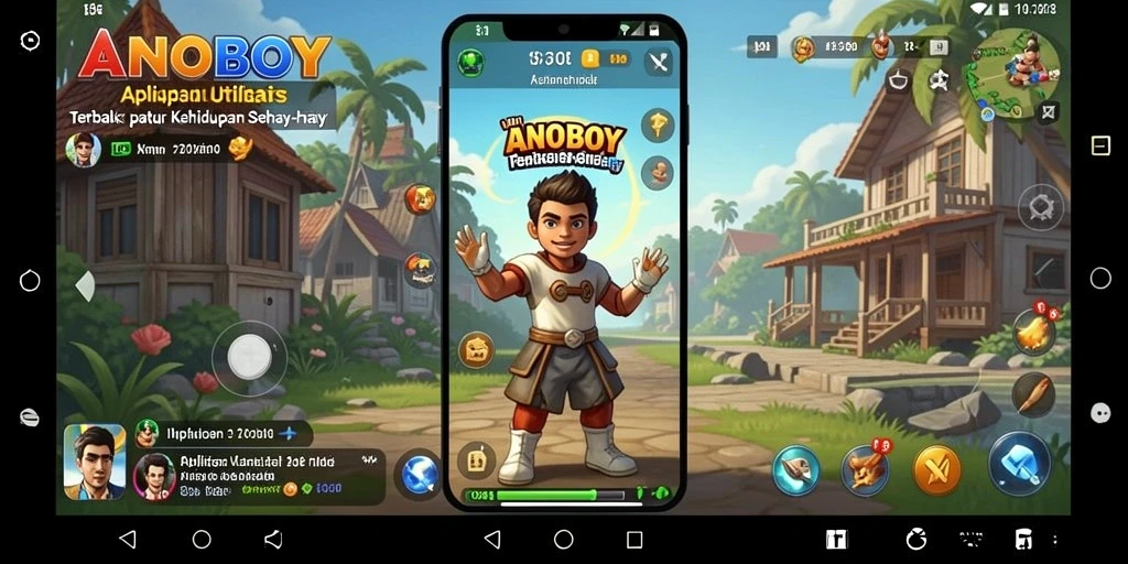 Tampilan utama aplikasi ANOBOY dengan fitur pengelolaan tugas yang efektif.