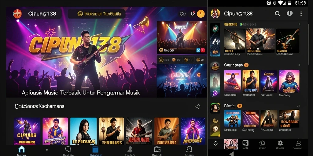Screenshot permainan CIPUNG138 menampilkan antarmuka mendengarkan musik yang menarik.
