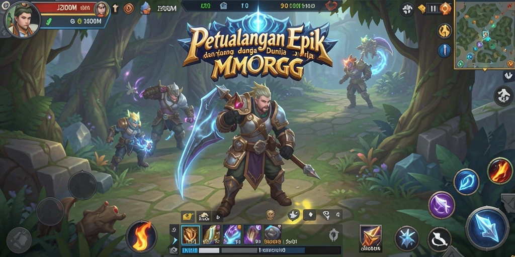 Tampilan gameplay J200M yang menakjubkan dalam petualangan MMORPG.