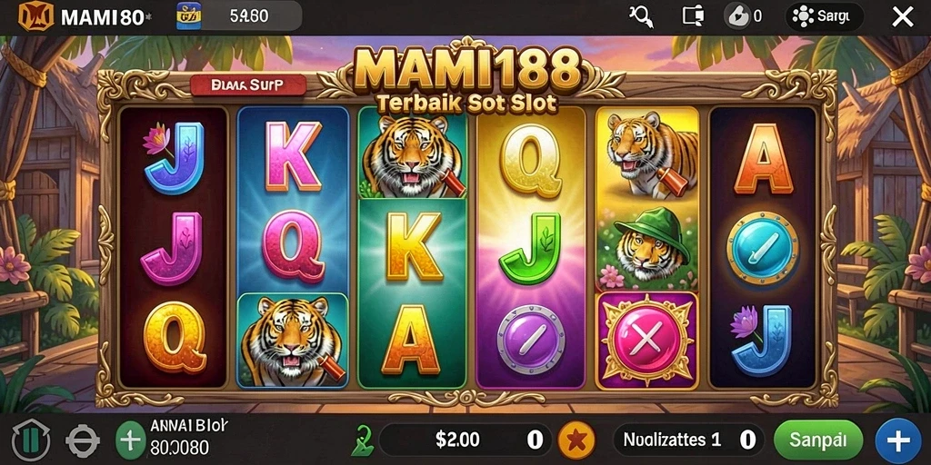 Tampilan gameplay menarik dari MAMI188 dengan berbagai tema slot.