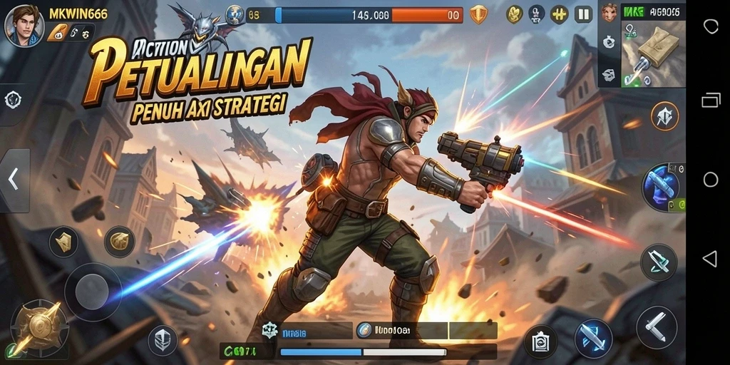 Screenshot MKWIN666 menampilkan aksi pertarungan yang mendebarkan dalam gameplay.