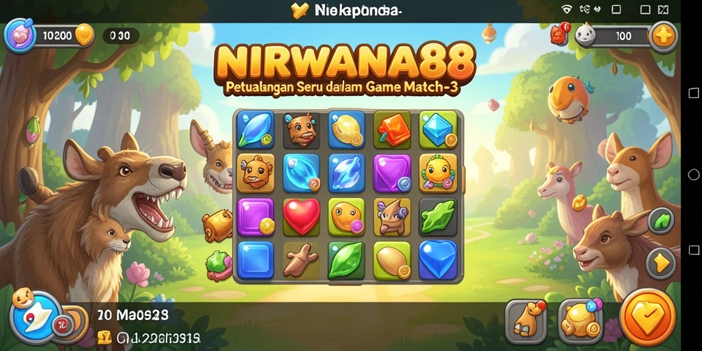 Tampilan gameplay NIRWANA88 yang menarik dan penuh warna.