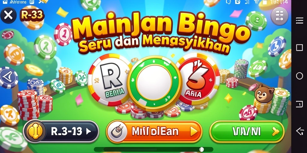 Tampilan gameplay Bingo yang mengasyikkan dalam aplikasi RR33.