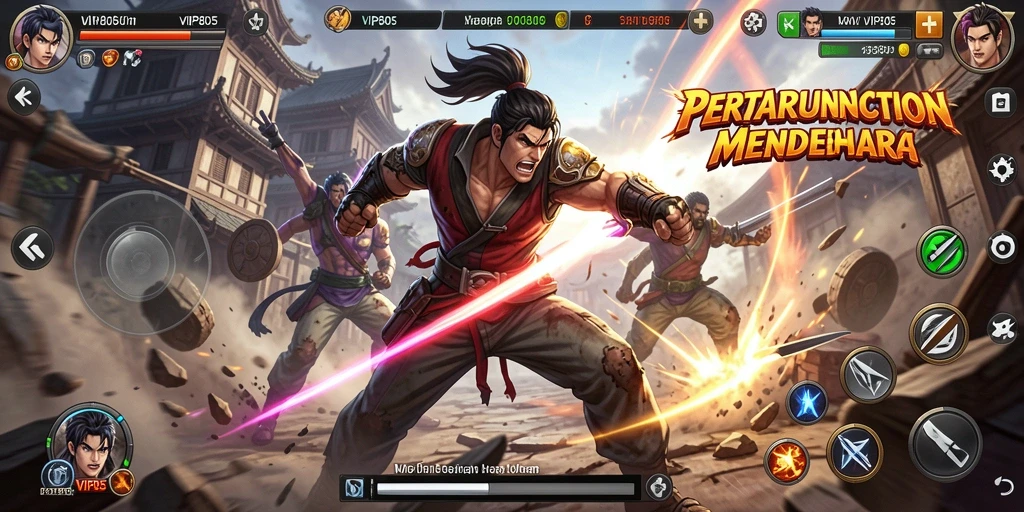 Tampilan utama gameplay VIP805 yang penuh aksi dan tantangan seru.